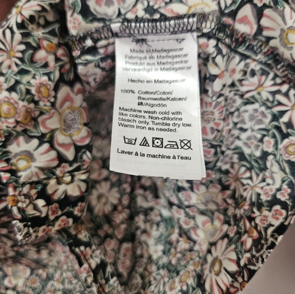 J. Crew Liberty London Floral Print Blouse 100% Cotton 10 - Picture 7 of 9
